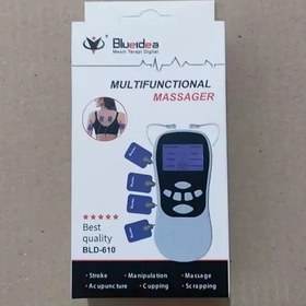 تصویر ماساژور الکترونیکی بدون ضربه بلوآیدیا اورجینال | دستگاه TENS برای تسکین درد و تحریک عضلات 