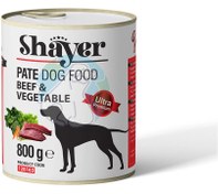 تصویر کنسرو سگ شایر باطعم گوشت و سبزیجات 800 گرم Shayer Beef & Vegetables Dog Food 800g