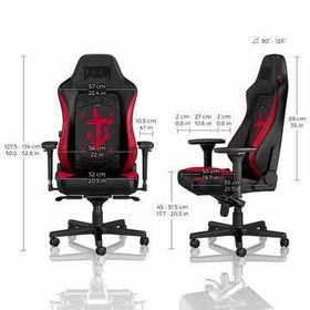 تصویر صندلی گیمینگ نوبل چیر قرمز Gaming Chair Noble Chair HERO Doom Edition 