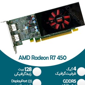 تصویر کارت گرافیک مینی کیس AMD R7 450 4GB GDDR5 کد2 ا AMD R7 450 4GB GDDR5 AMD R7 450 4GB GDDR5