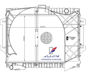 تصویر رادياتور پيكان آلومينيومي يورو 4 کوشش رادیاتور 