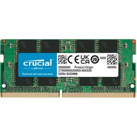 تصویر رم لپ تاپ Crucial 8GB DDR4 3200MHZ 1.2V CL22 SO-DIMM 