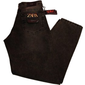 تصویر شلوار مام فیت - سبز لجنی / ۳۴ 