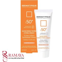 تصویر کرم ضد آفتاب رنگی +SPF50 پوست خشک درماتیپیک 