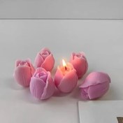تصویر شمع گل لاله بزرگ. گیفت شمع لاله . گیفت عروسی 