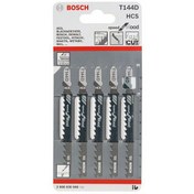 تصویر تیغ اره عمودبر بوش T144D بسته 5 عددی Jigsaw Blades Bosch T144D 5-Piece Set