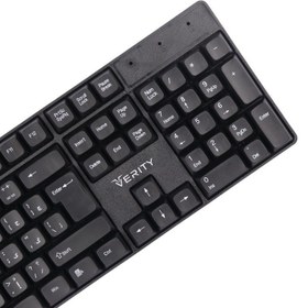 تصویر کیبورد VERITY V-KB6141W KEYBOARD/MOUS WIRELESS 