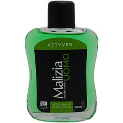 تصویر افترشیو مایع یومو وتیور مالیزیا100 میل Malizia Uomo After Shave Tonic Lotion 100 Ml