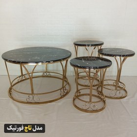 تصویر جلومبلی و دو عسلی مدل تاج 