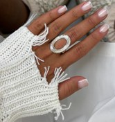 تصویر انگشتر فشن آبکاری نقره 