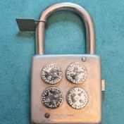 تصویر قفل رمز دار آنتیک، قدیمی و کلکسیونی آلمان شرقی 