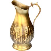 تصویر پارچ برنجی طرح هخامنشی 