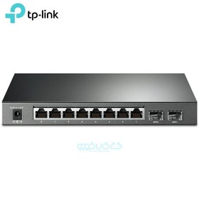 تصویر سوئیچ شبکه 8 پورت گیگابیت و 2 پورت SFP تی پی لینک مدل TP-Link TL-SG2210P-V3.20 