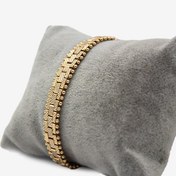 تصویر دست بند زنانه تراش دار طرح جلفا ژوپینگ 