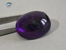 تصویر آمتیست طبیعی بیضی 12.7 قیراط 