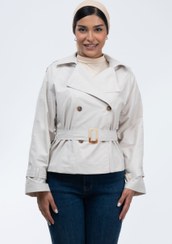 تصویر کت بارانی یقه انگلیسی استخوانی Goretex jacket with English collar,bone