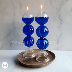 تصویر شمع پیرکس سه حبابی 