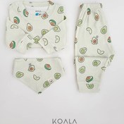 تصویر ست بلوز و شلوار راحتی نوزادی ریلی کد ۸۰۸ ضد لک سایز ۲۴ تا ۳۶ ماه 