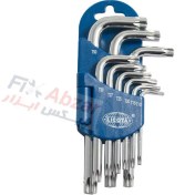 تصویر مجموعه 9 عددی آچار آلن ستاره ای لیکوتا مدل 2TX10091DPM LICOTA 9 PCS SHORT TYPE TORX KEY WRENCH SET MODEL 2TX10091DPM