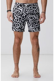 تصویر شورت شنا مردانه نتورک فاق نرمال طرح دار | Network 1090874 