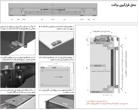 تصویر مکانیزم هوایی درب ریلی این لاین روکار آرام بند فانتونی C740 