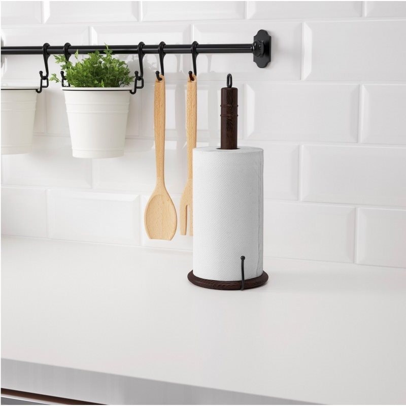 PAMPIG Kitchen roll holder, beech - IKEA