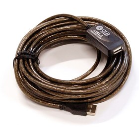 تصویر کابل افزایش طول USB برددار 10 متر گلد اسکار ا GOLD OSCAR ACTIVE EXTENSION USB CABLE 10m کد 6188 