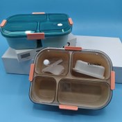 تصویر ظرف غذای ۴ بخشی کد ۱۷۶۸ سبز 