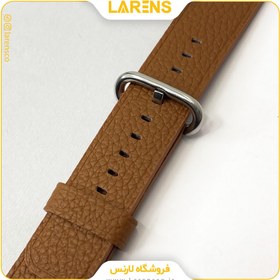 تصویر لارنس | قیمت و خرید بند اپل واچ Leather سری Pure سايز 42/44/45mm رنگ Brown 