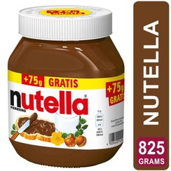 تصویر شکلات فندقی nutella حجم 825 گرم ساخت آلمان تاریخ انقضا 2025/02 قیمت 720 