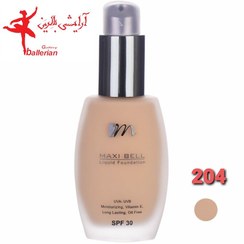 تصویر کرم پودر مکسی بل (Maxi Bell) مدل Llv حجم 35 میلی لیتر شماره 204 کرم پودر -