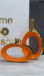 تصویر گلدان نارنجی دوتایی 