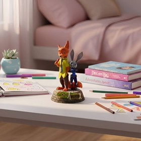 تصویر فیگور Nick و Judy انیمیشن زوتوپیا 