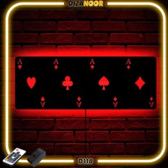 تصویر تابلو بک لایت طرح ورق پاسور دیزانور کد D118 