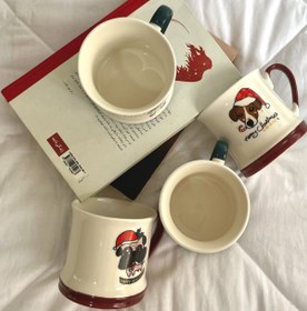 تصویر ماگ سگ کریسمسی 