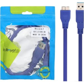 تصویر کابل هارد 30cm رویال USB3.0 
