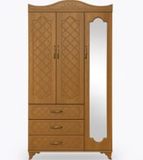 تصویر کمد لباس آنتیک آینه‌دار مدل رویال 