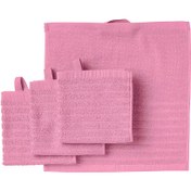 تصویر ست حوله صورتی ۴ عددی ایکیا مدل VAGSJON 