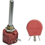 تصویر ولوم یا پتانسیومتر تک دور 5 کیلو اهم AB آلمان 5K 