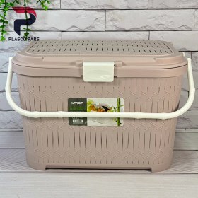 تصویر سبد پیک نیک کوتاه بامبو لیمون 