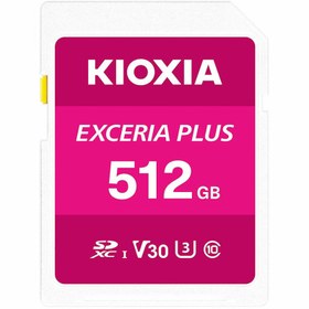 تصویر کارت حافظه اس دی کیوکسیا EXCERIA PLUS 512GB Kioxia EXCERIA PLUS 512GB SDXC UHS-I U3 Class 10 V30 Memory Card