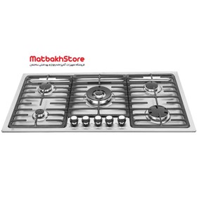 تصویر اجاق گاز استیل ۵ شعله درسا مدل DG2210-5M Dorsa Steel Hob Model DG2210-5M