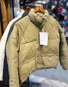 تصویر کاپشن زنانه وارداتی کد 789 - سبز زیتونی / 