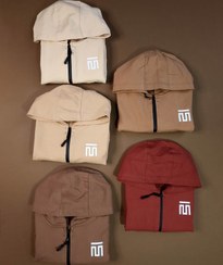 تصویر سویشرت کلاهدار دورس مانکی کد 1416 مناسب ۳ تا ۱۰ سال رنگ طوسی 