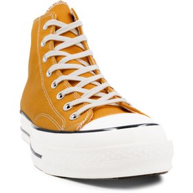 تصویر کفش کانورس ساق بلند خردلی مدل چاک 1970 Converse chuck 