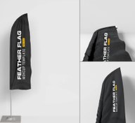 تصویر دانلود فایل موکاپ پرچم پارچه‌ای PSD با کیفیت بالا 