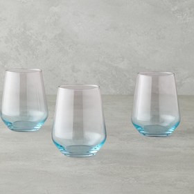 تصویر ست سه عددی لیوان انگلیش هوم مدل Paradise سایز 425 میل Paradise Glass 3-Piece Cup 425 ml Blue - Pink