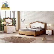 تصویر تخت خواب دو نفره مدل ایتالیایی کد BDS1037 