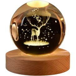 تصویر چراغ خواب کریستالی 