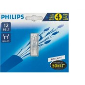 تصویر لامپ سوزنی12 ولت 50 وات فیلیپس با پایه GY6.35 